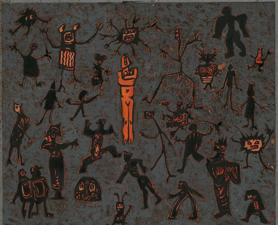 Peintures rupestres.